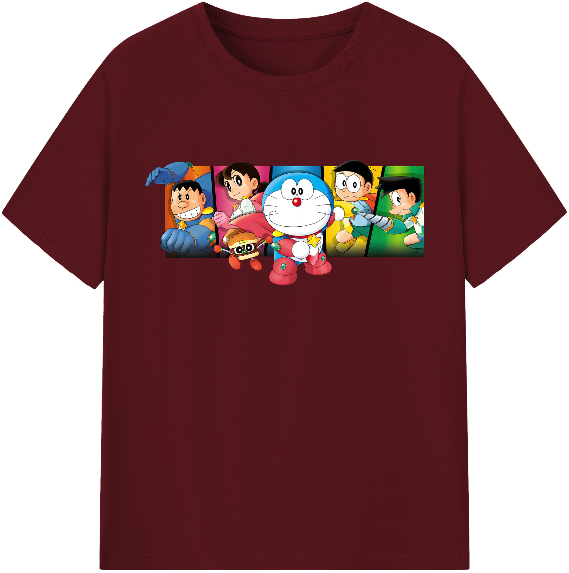 （画像用） ドラえもん Doraemon 綿100％半袖Tシャツ（フロントプリント）